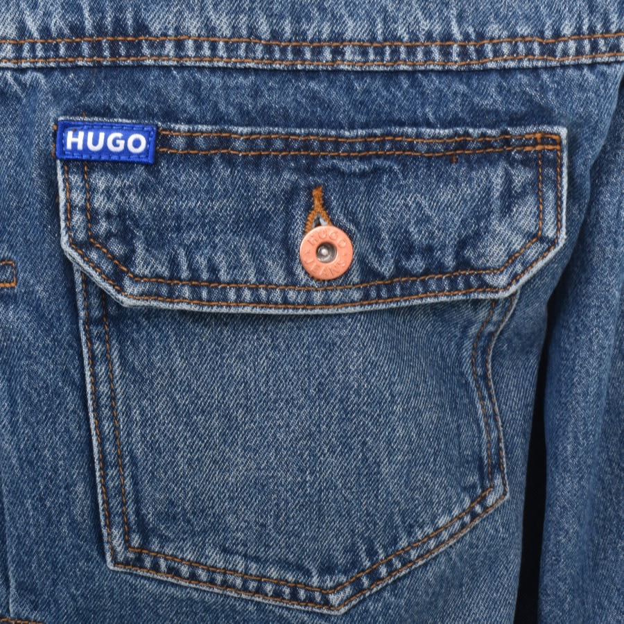 Image number 3 for HUGO Blue Corso Denim Jacket Blue