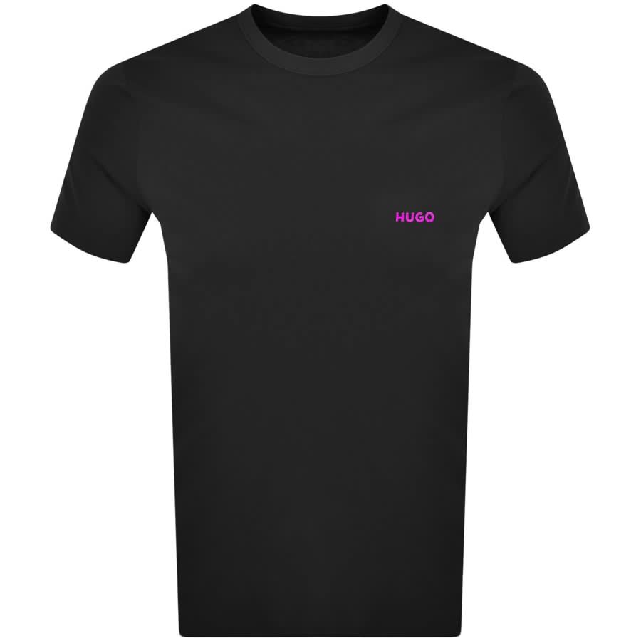 Image number 3 for HUGO 3 Pack Crew Neck T Shirt Black