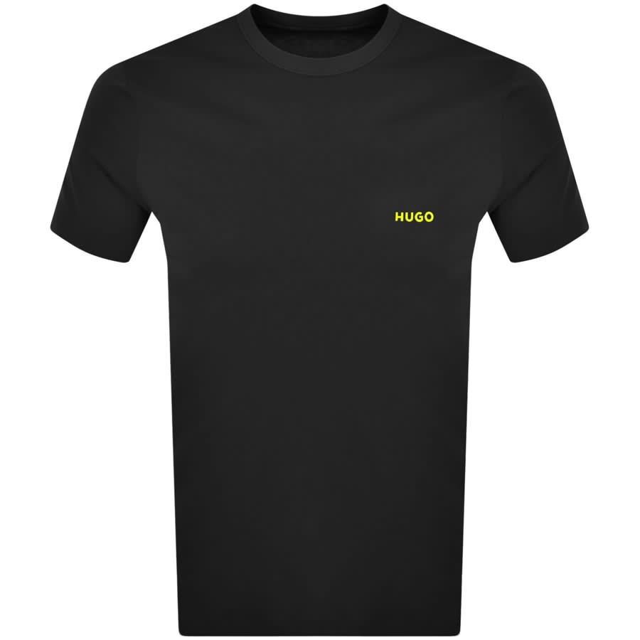 Image number 4 for HUGO 3 Pack Crew Neck T Shirt Black
