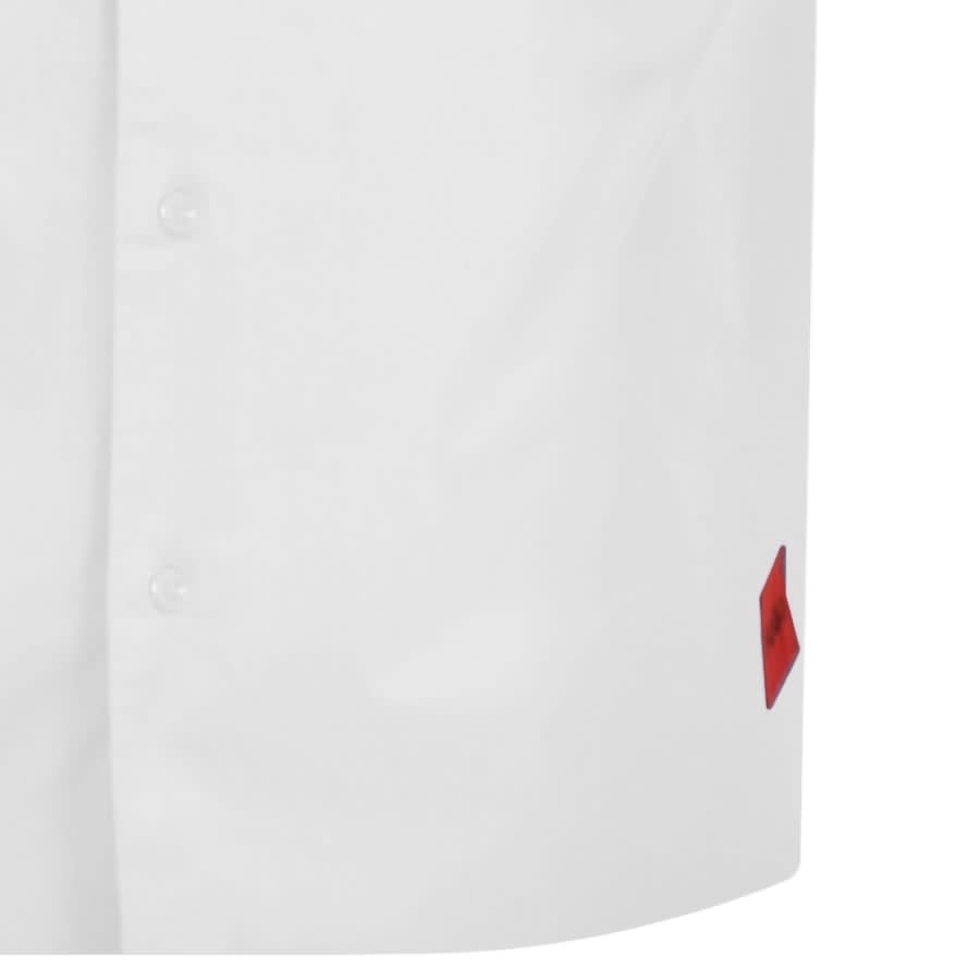 Image number 3 for HUGO Short Sleeved Ebor Shirt White