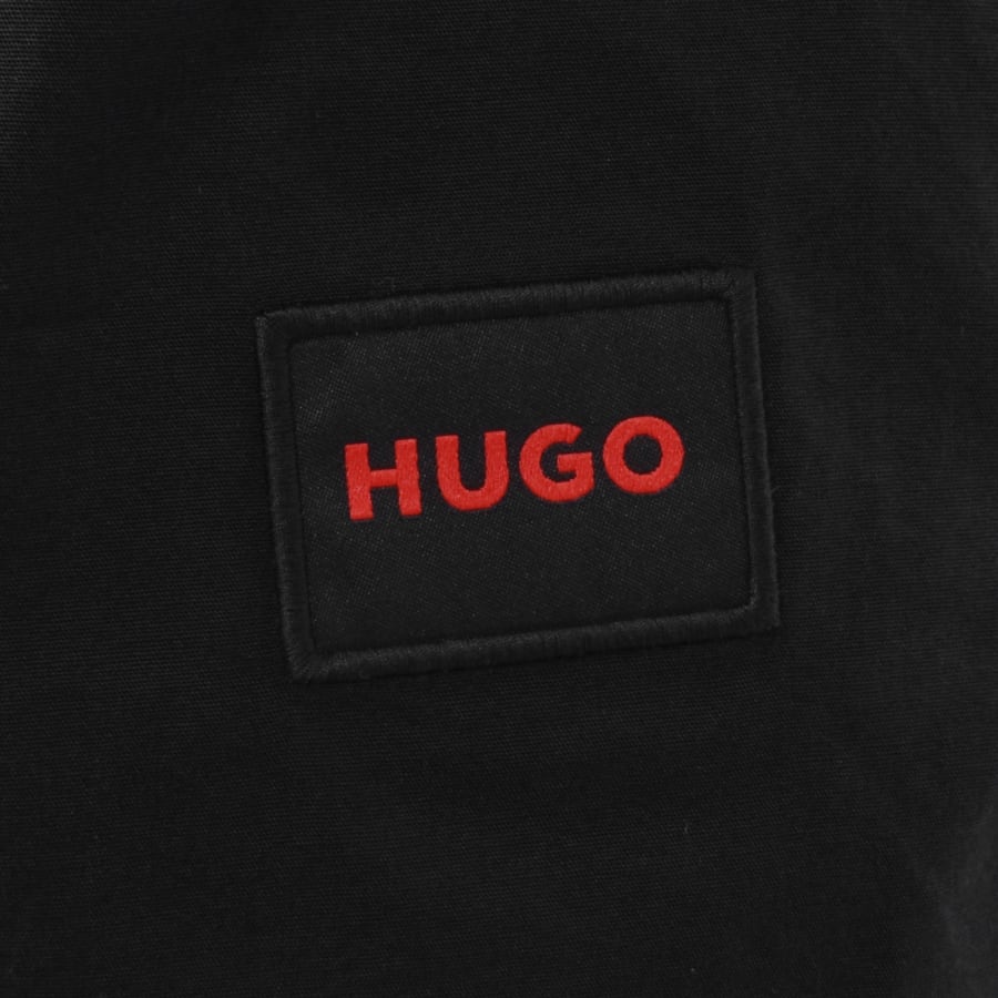 Image number 3 for HUGO Short Sleeved Ebor Shirt Black