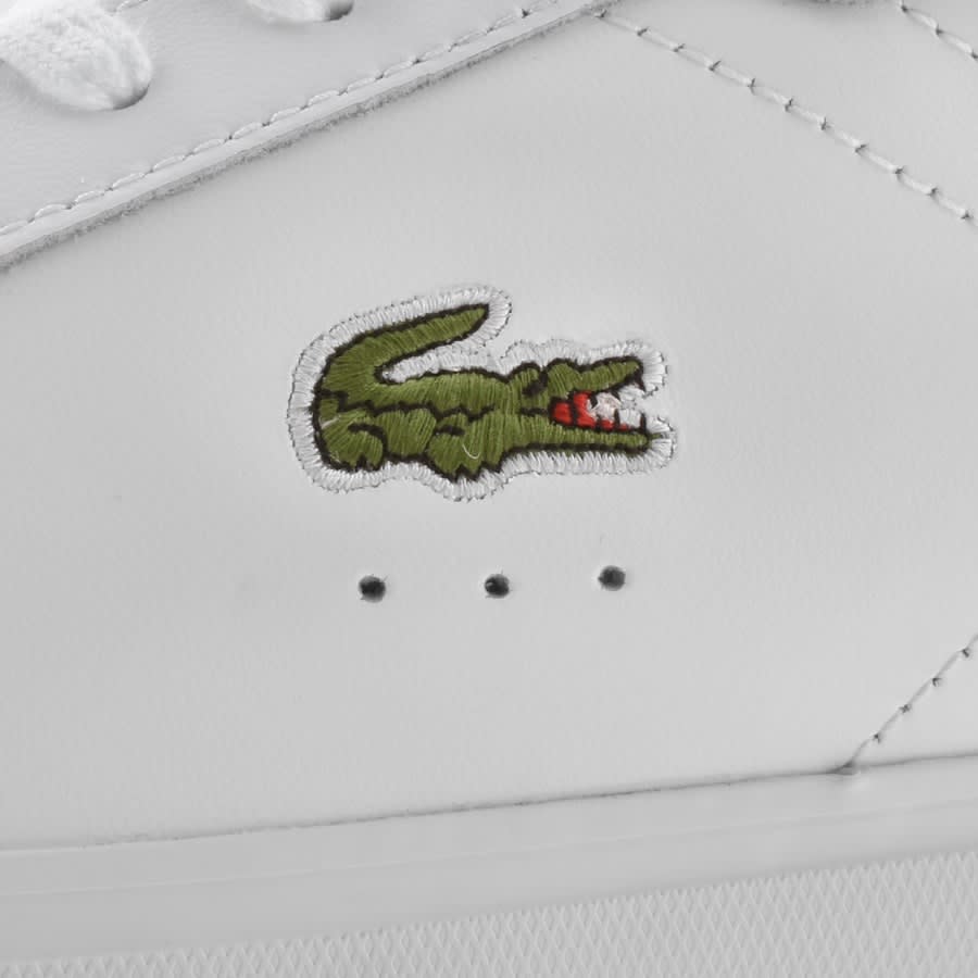 Lacoste Powercourt 124 Leather Trainers White Mainline Menswear