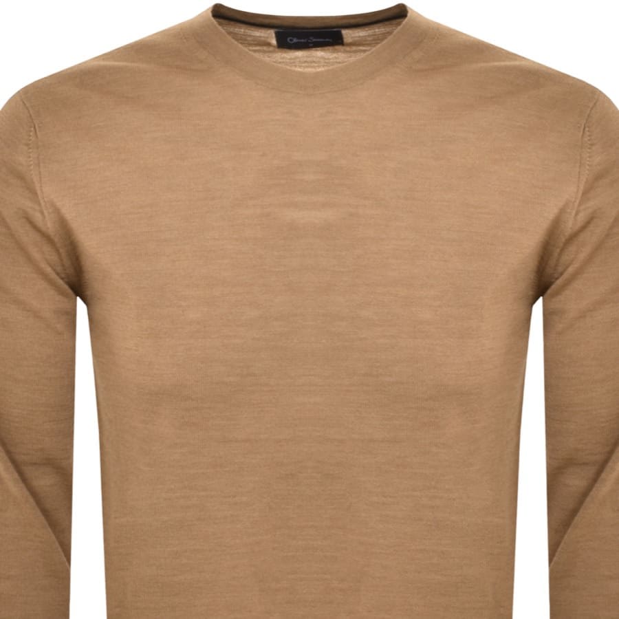 Image number 2 for Oliver Sweeney Camber Knit Jumper Brown
