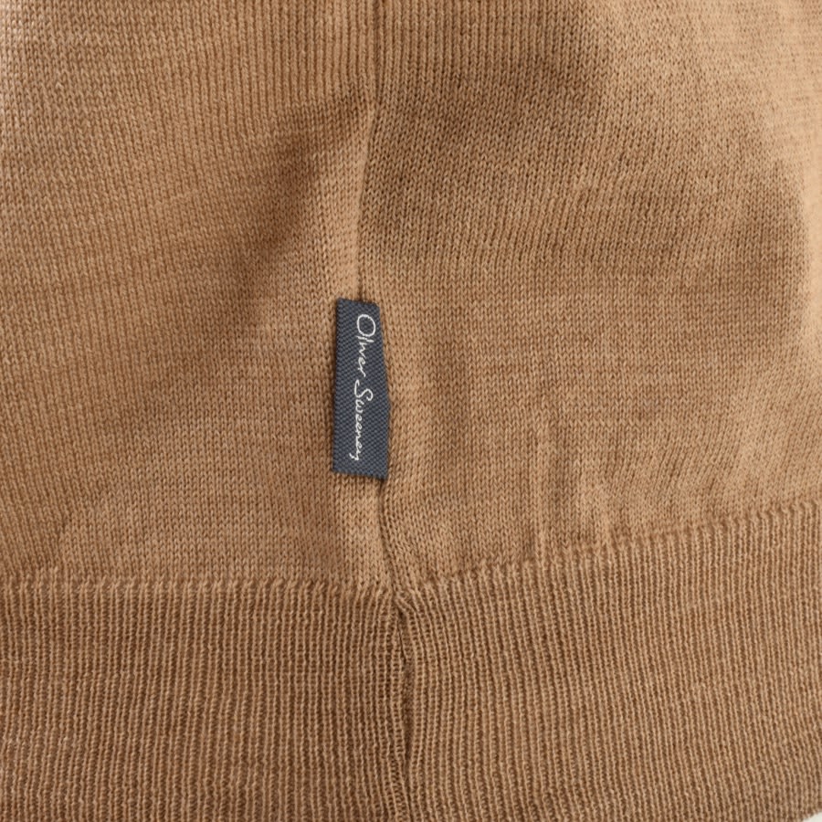 Image number 3 for Oliver Sweeney Camber Knit Jumper Brown