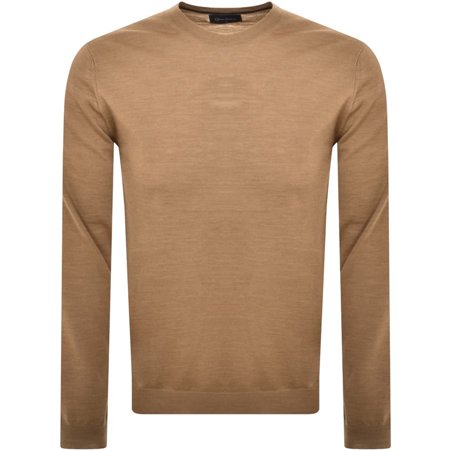 Image number 1 for Oliver Sweeney Camber Knit Jumper Brown
