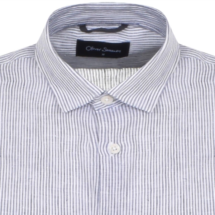 Image number 3 for Oliver Sweeney Eakring Short Sleeve Shirt Blue