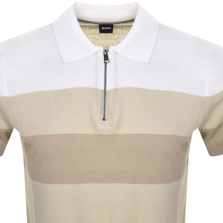 Image number 2 for BOSS Trieste Polo T Shirt Beige