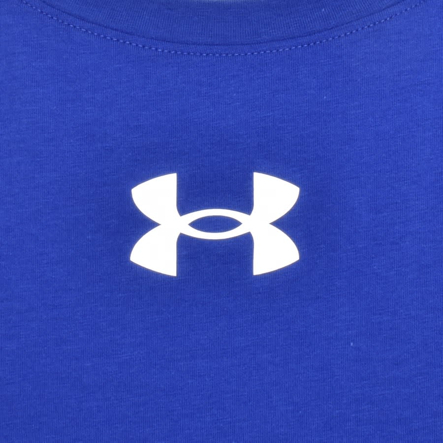 Image number 3 for Under Armour Baseline Cotton Vest T Shirt Blue