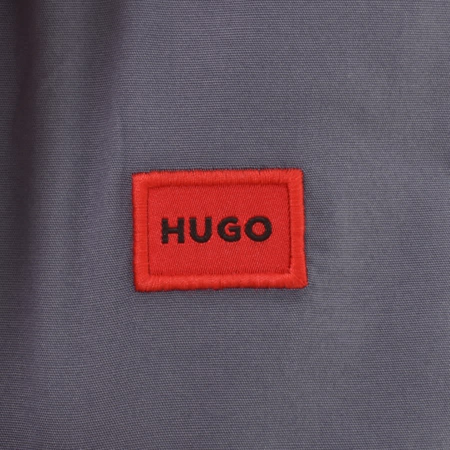 Image number 3 for HUGO Short Sleeved Ebor Shirt Blue
