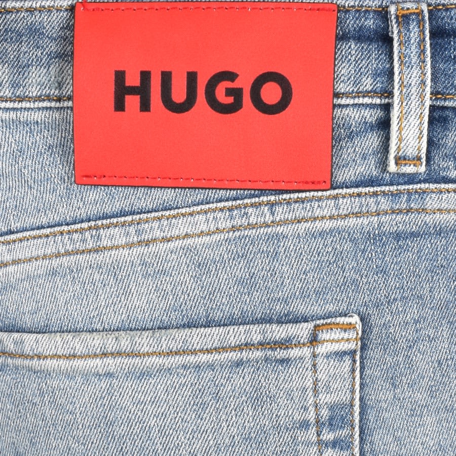 Image number 3 for HUGO 634 Tapered Fit Jeans Blue