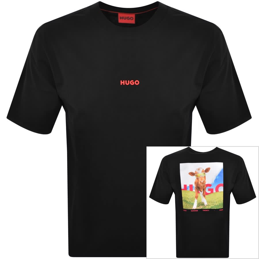 Image number 1 for HUGO Dowidom T Shirt Black
