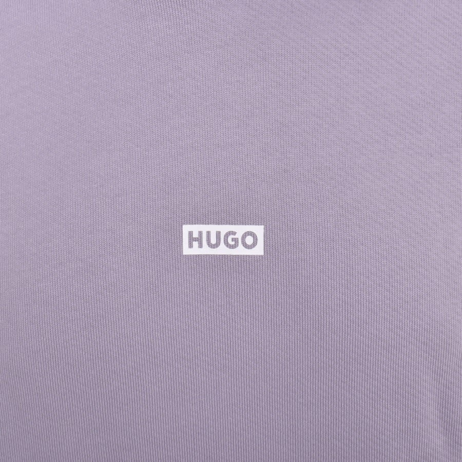 Image number 4 for HUGO Blue Nazardo Hoodie Purple
