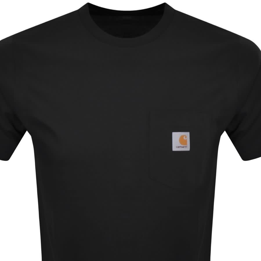 Image number 2 for Carhartt WIP Pocket Short Sleeved T Shirt Black