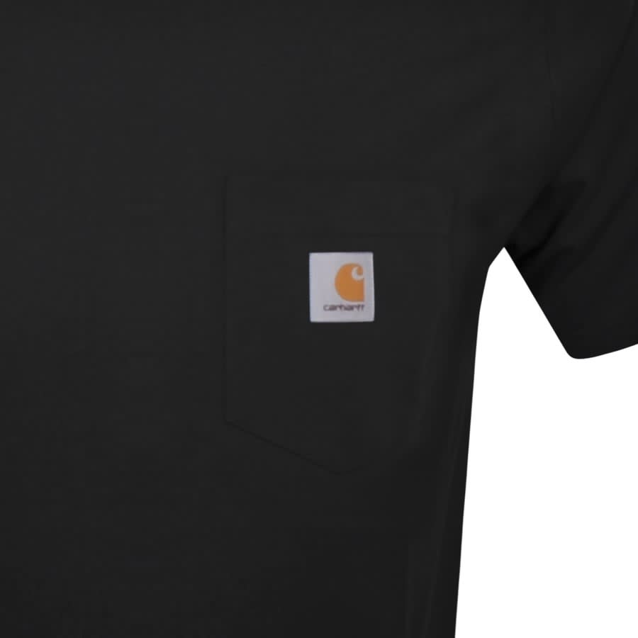 Image number 3 for Carhartt WIP Pocket Short Sleeved T Shirt Black