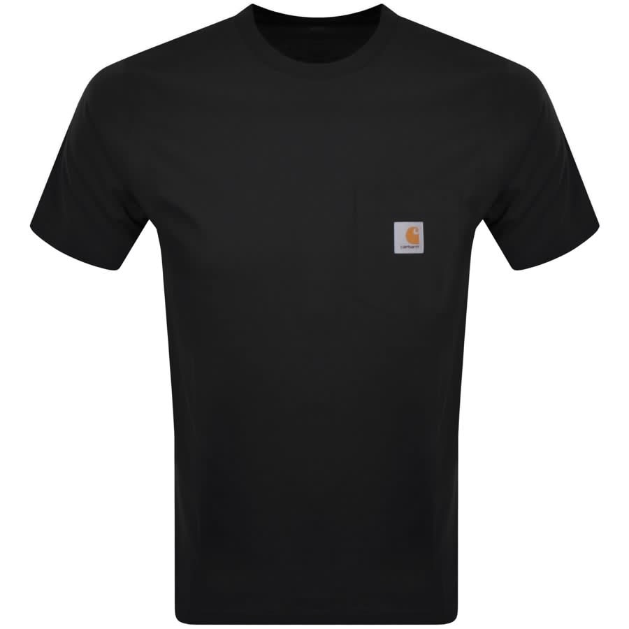 Image number 1 for Carhartt WIP Pocket Short Sleeved T Shirt Black