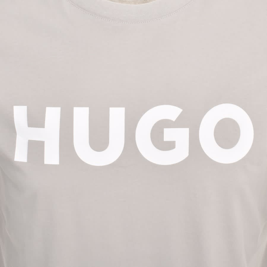 Image number 3 for HUGO Dulivio Crew Neck T Shirt Grey