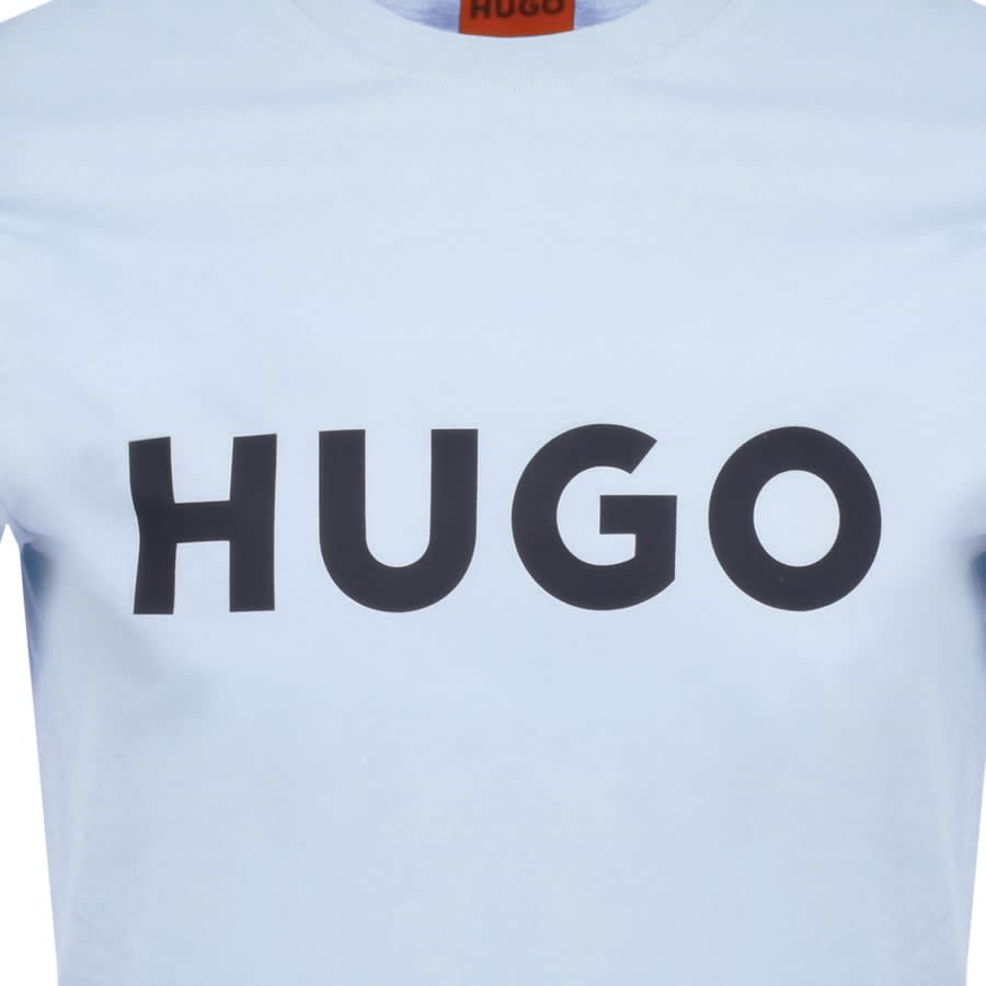 Image number 3 for HUGO Dulivio Crew Neck T Shirt Blue