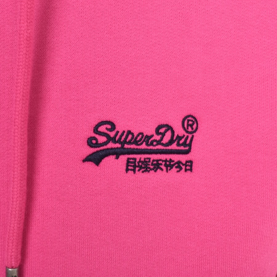 Image number 3 for Superdry Essential Logo Hoodie Pink