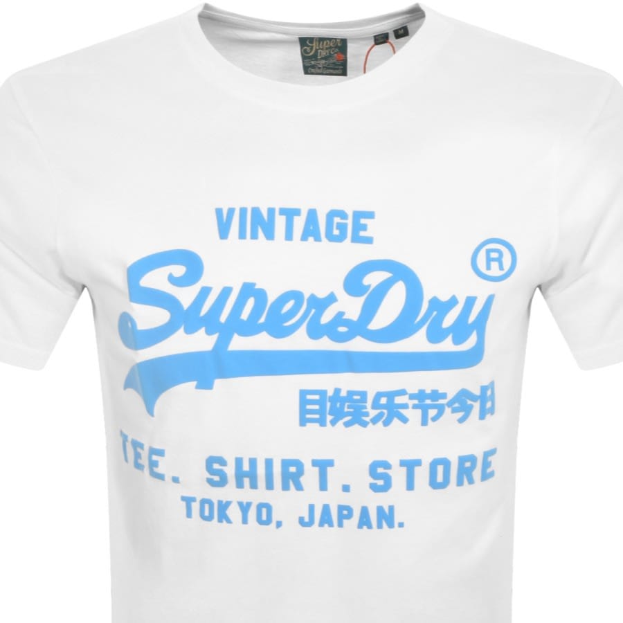 Image number 2 for Superdry Vintage VL T Shirt White