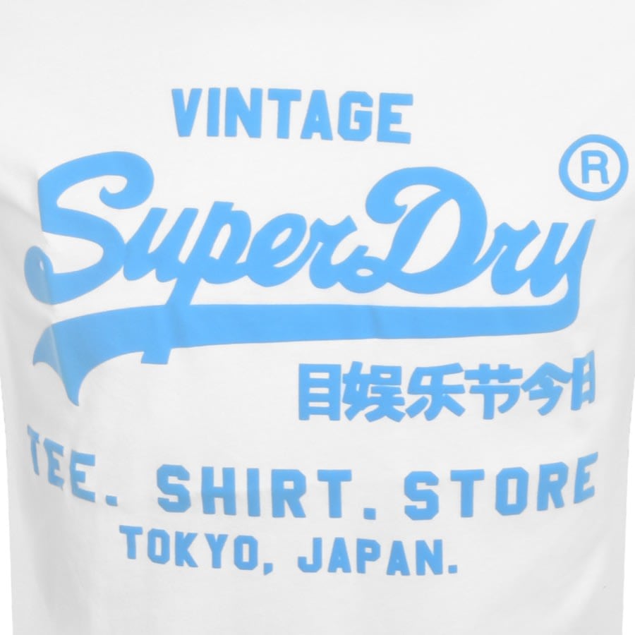 Image number 3 for Superdry Vintage VL T Shirt White