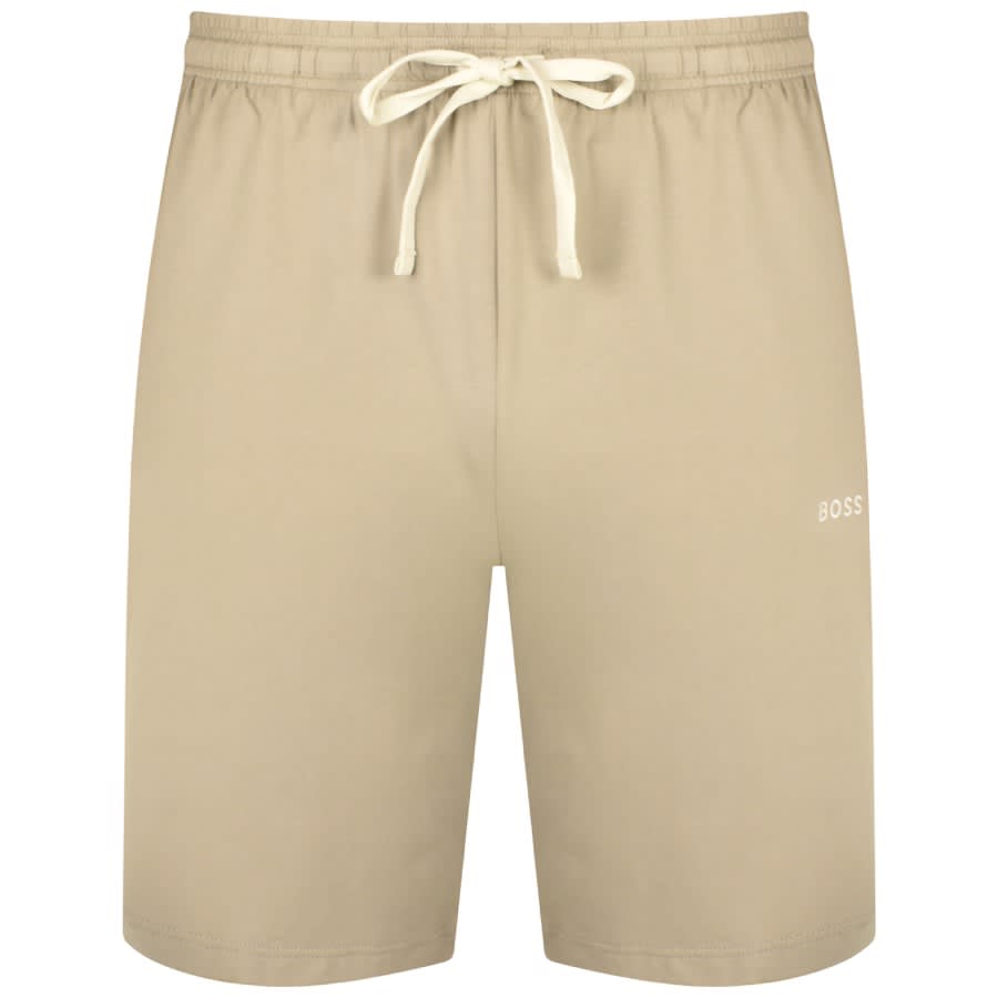 Image number 1 for BOSS Mix And Match Jersey Shorts Beige