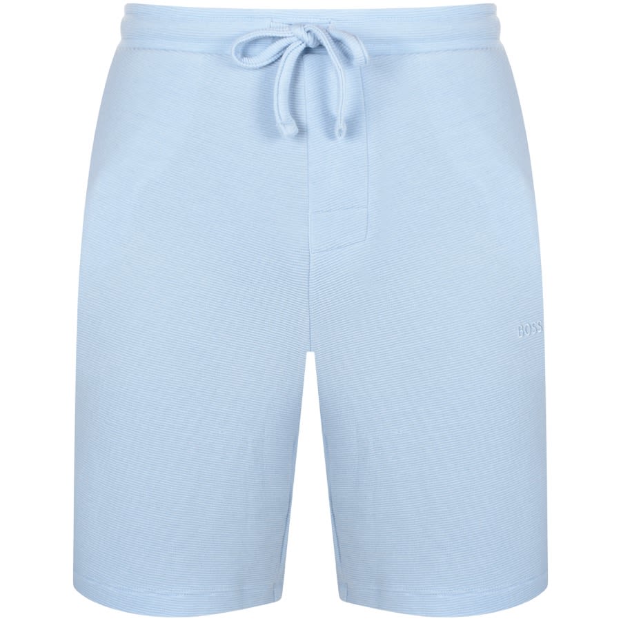 Image number 1 for BOSS Rib Shorts Blue