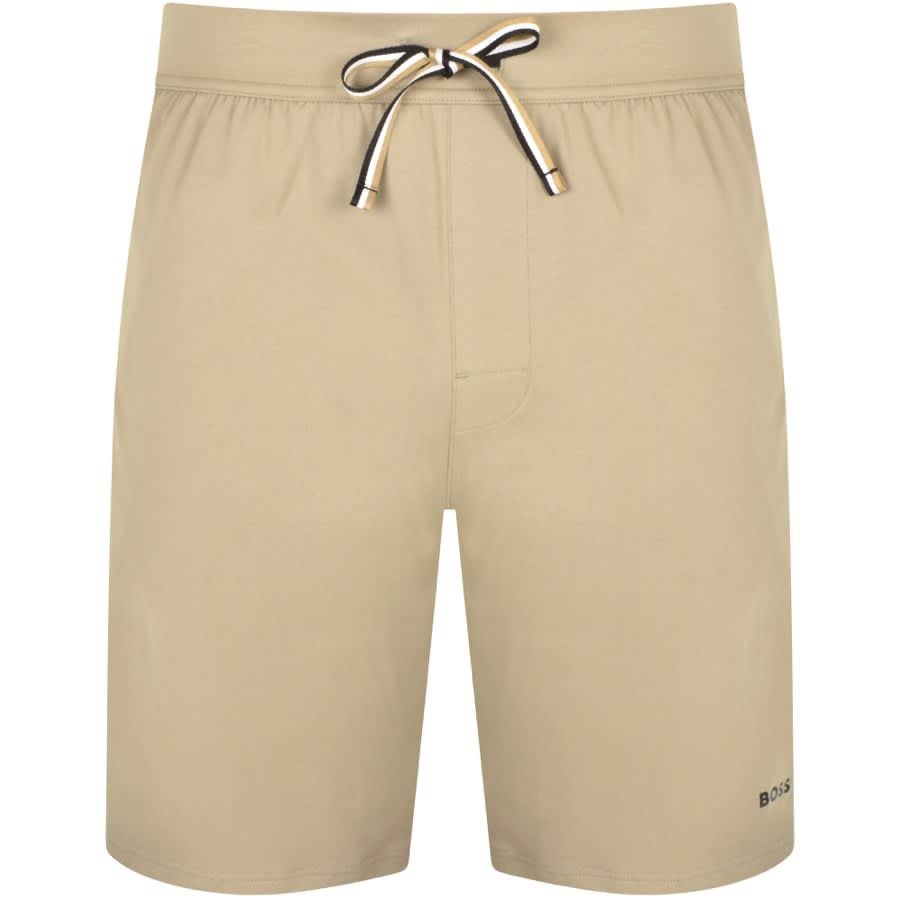 Image number 1 for BOSS Unique Jersey Shorts Beige