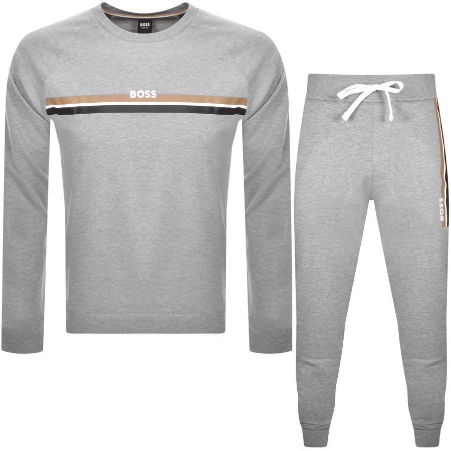 Image number 1 for BOSS Authentic Tracksuit Grey