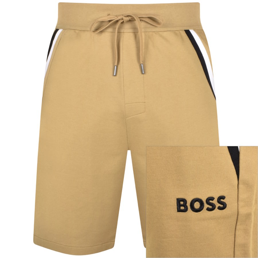 Image number 1 for BOSS Iconic Shorts Beige