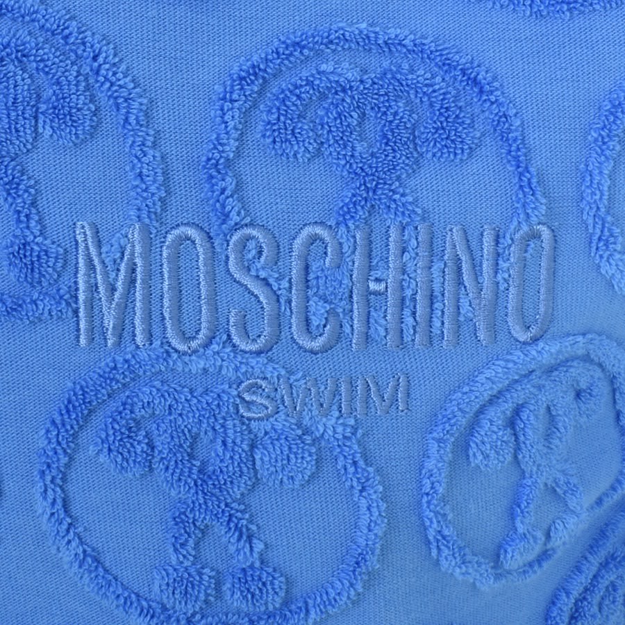 Image number 3 for Moschino Swim Towelling Logo T Shirt Blue