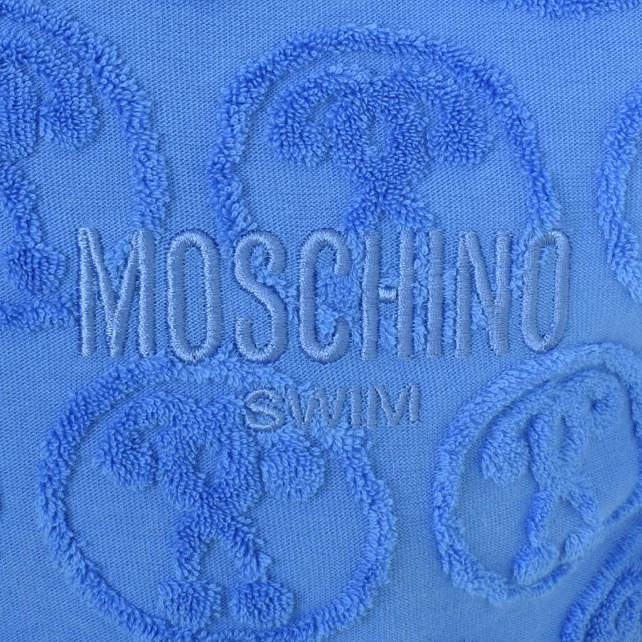 Image number 3 for Moschino Swim Towelling Short Sleeve Shirt Blue