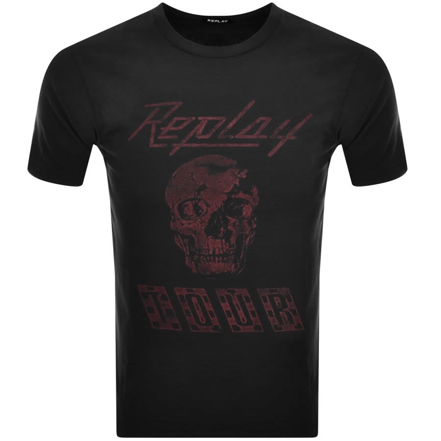 Image number 1 for Replay Logo T Shirt Black