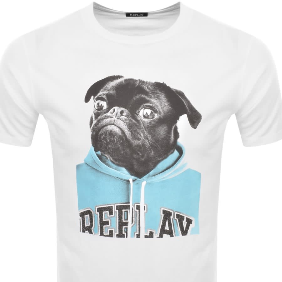 Image number 2 for Replay Logo T Shirt White