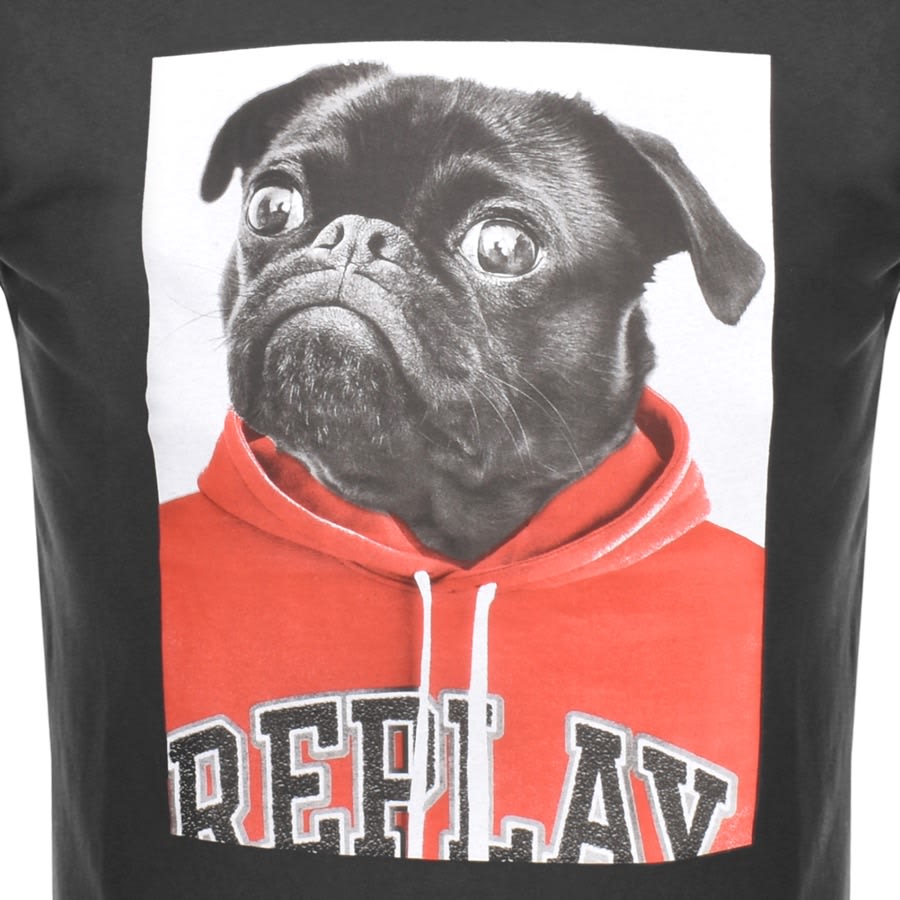 Image number 3 for Replay Logo T Shirt Black