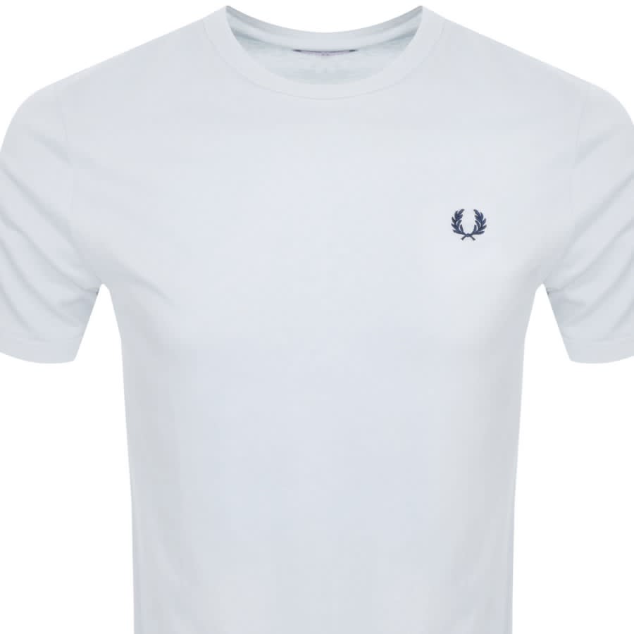 Image number 2 for Fred Perry Crew Neck T Shirt Blue