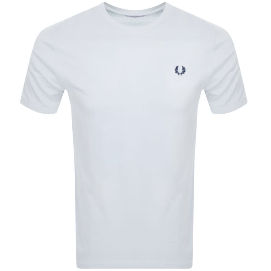 Image number 1 for Fred Perry Crew Neck T Shirt Blue