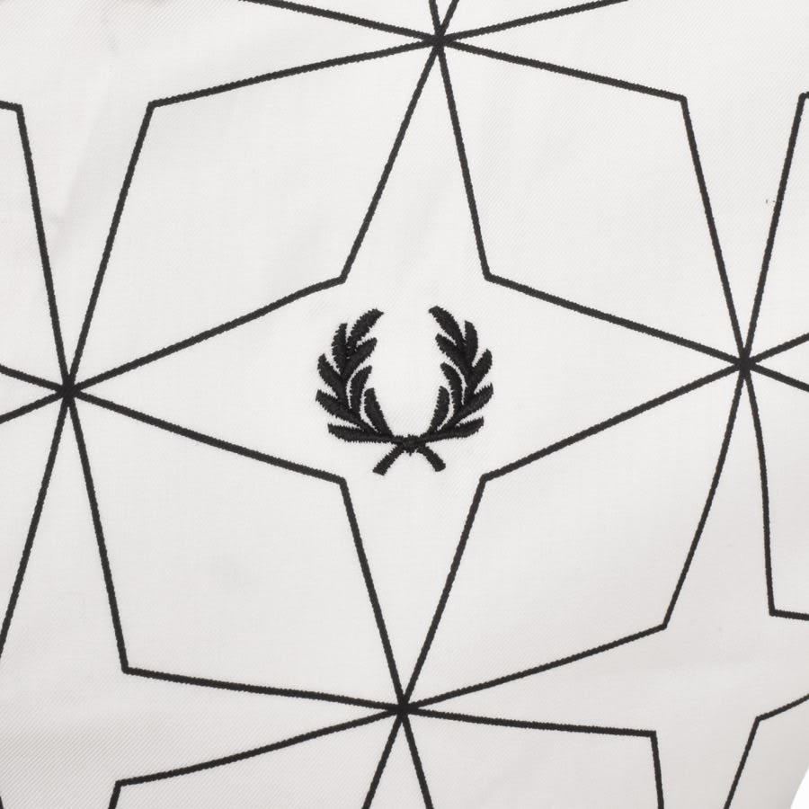 Image number 3 for Fred Perry Geometric Print Shirt Cream