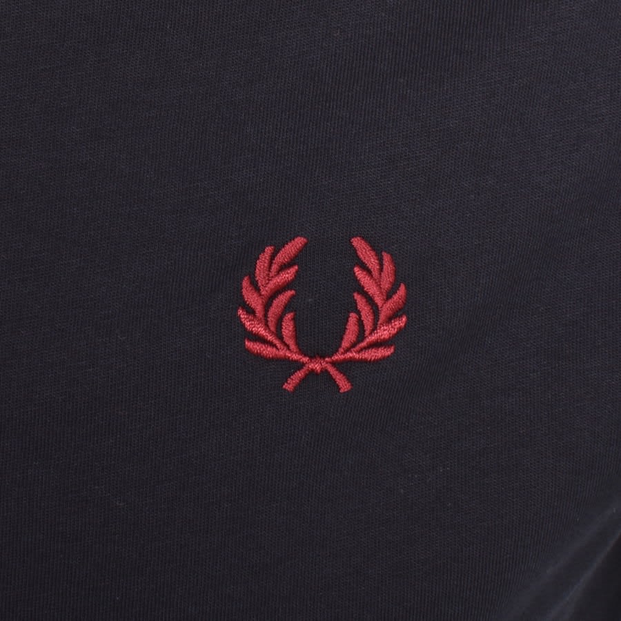 Image number 3 for Fred Perry Crew Neck T Shirt Navy