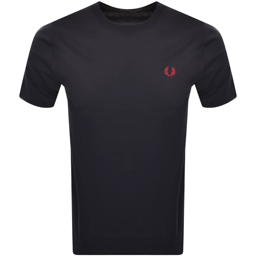 Image number 1 for Fred Perry Crew Neck T Shirt Navy