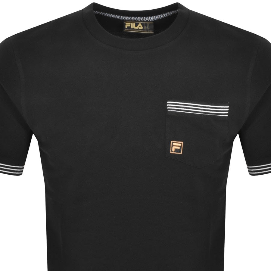 Image number 2 for Fila Vintage Otto T Shirt Black