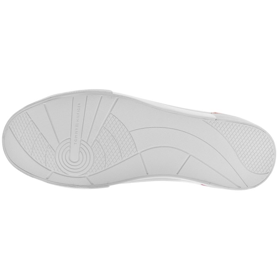 Tommy hilfiger white canvas sales trainers