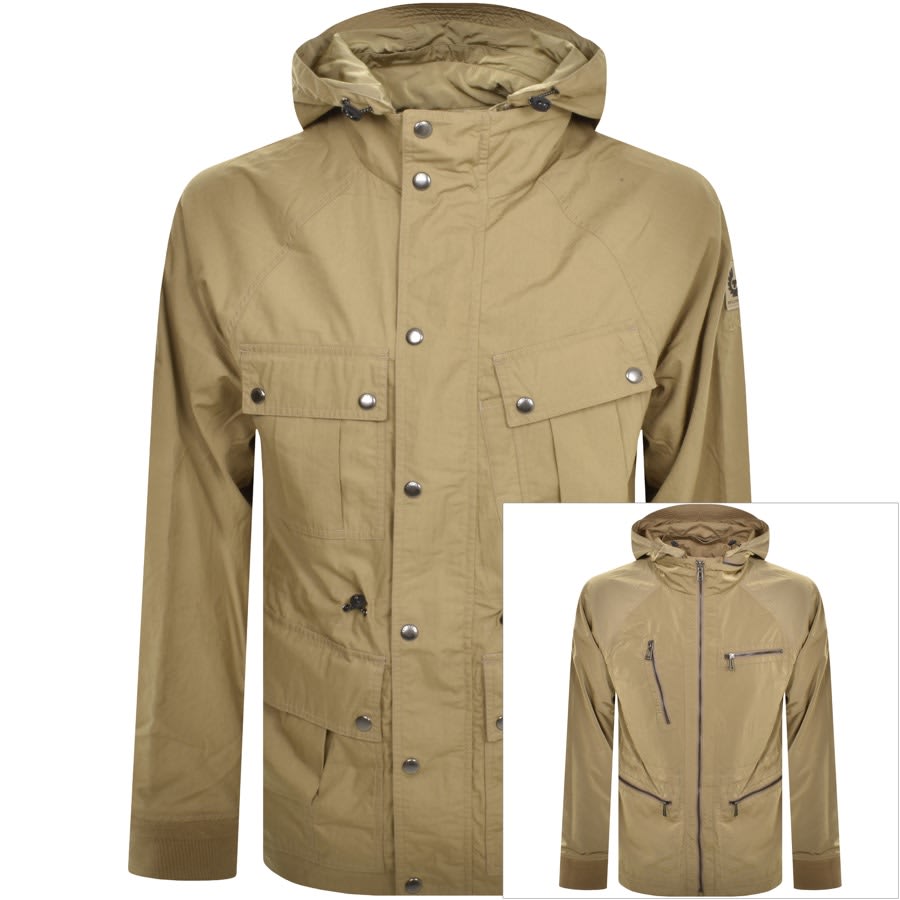 Belstaff Centenary Reversible Parka Jacket Khaki | Mainline Menswear ...