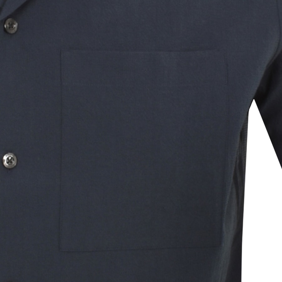 Image number 3 for HUGO Short Sleeved Ellino Shirt Navy