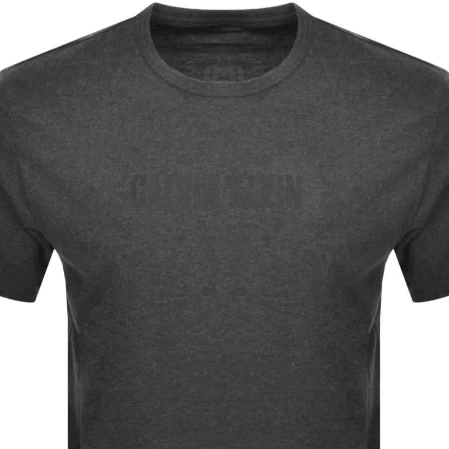 Image number 2 for Calvin Klein Lounge Logo T Shirt Grey