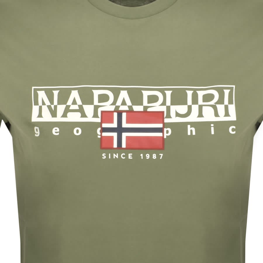 Image number 3 for Napapijri S Aylmer T Shirt Green