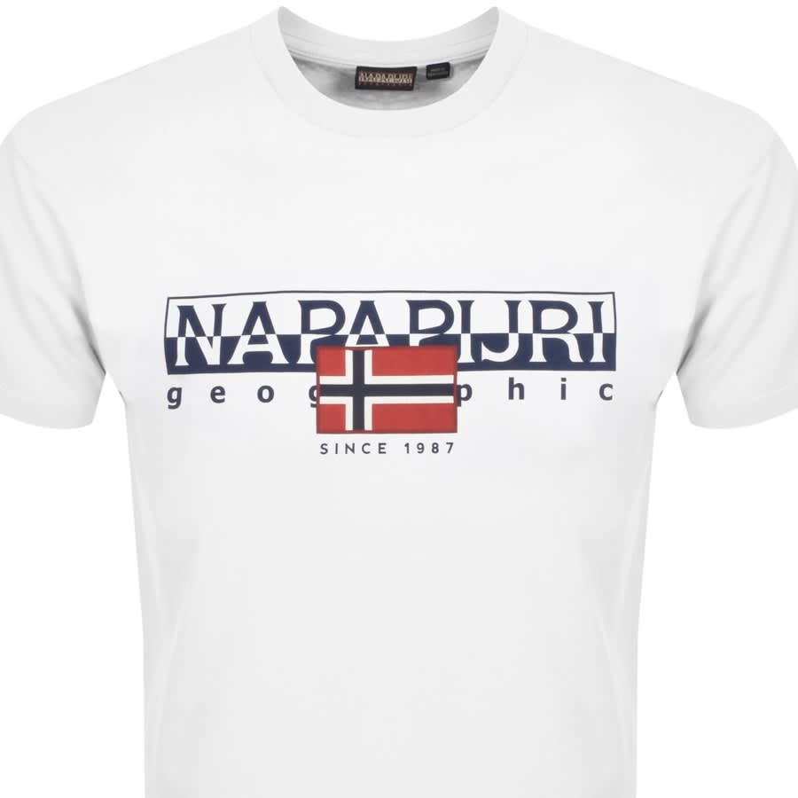 Image number 2 for Napapijri S Aylmer T Shirt White
