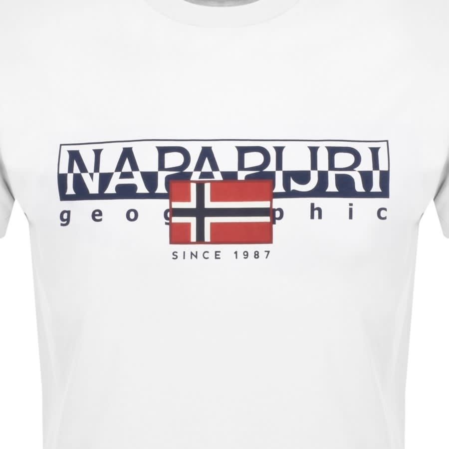 Image number 3 for Napapijri S Aylmer T Shirt White