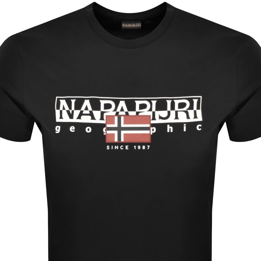 Image number 2 for Napapijri S Aylmer T Shirt Black
