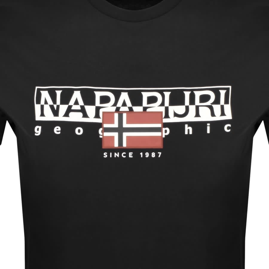 Image number 3 for Napapijri S Aylmer T Shirt Black