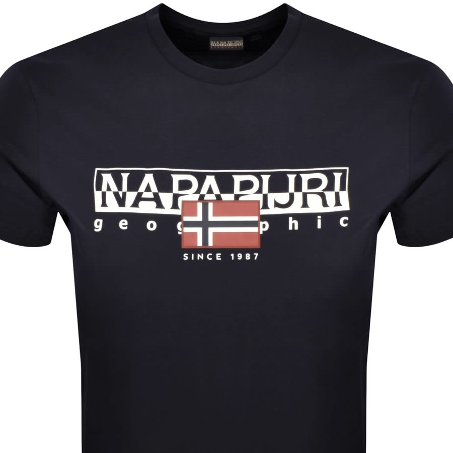 Image number 2 for Napapijri S Aylmer T Shirt Navy